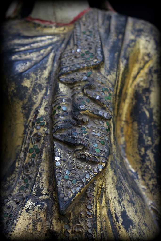 Extremely Rare Eary 19C Mandalay Burmese Buddha #A028